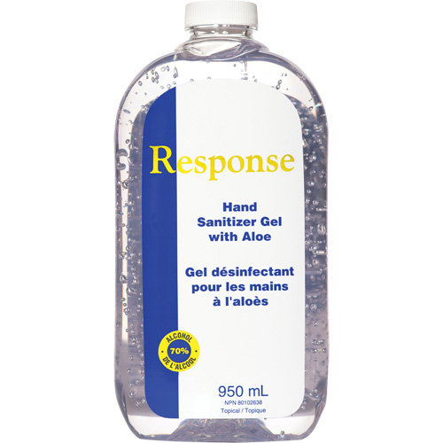 Response&reg; Hand Sanitizer Gel with Aloe, 950 ml, Refill, 70% Alcohol FMT Sales Ltd