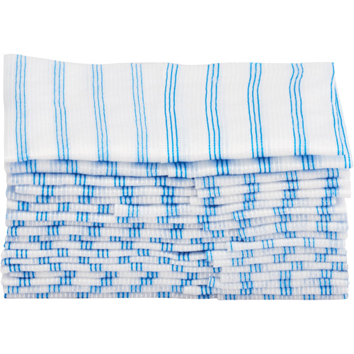 Chiffons jetables, Microfibre, Bleu/Blanc FMT Sales Ltd