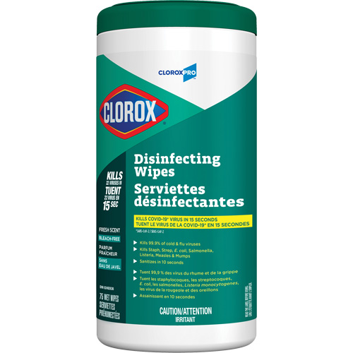Lingettes d&eacute;sinfectantes, 75 lingettes FMT Sales Ltd