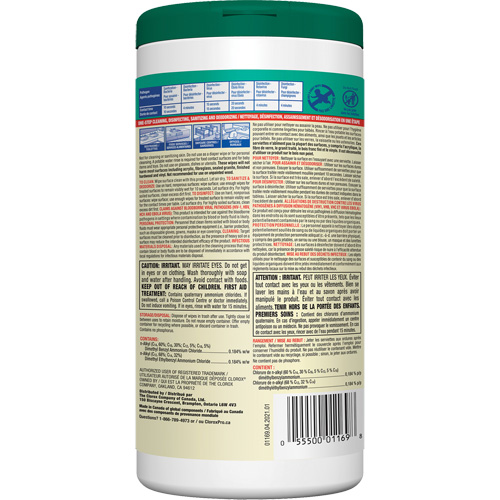 Lingettes d&eacute;sinfectantes, 75 lingettes FMT Sales Ltd
