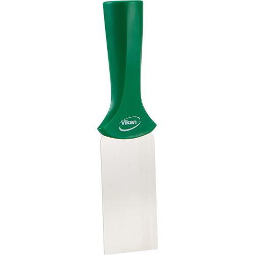 Grattoir en acier inoxydable avec poign&eacute;e montable sur manche, Vert, 2" la x 8" lo FMT Sales Ltd