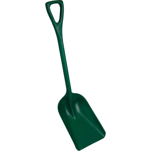 Pelle monobloc perceptible par d&eacute;tecteur de m&eacute;tal, Lame 10" x 14", Longueur de 37-1/2", Plastique, Vert FMT Sales Ltd