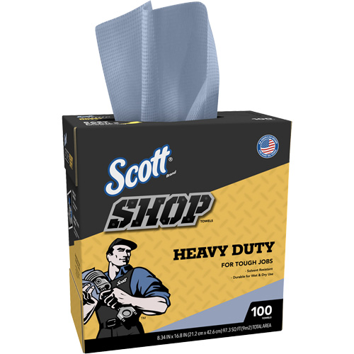 Shop Towels, Heavy-Duty, 16-4/5" L x 8-1/3" W FMT Sales Ltd