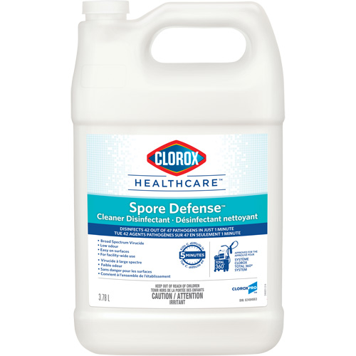 D&eacute;sinfectant nettoyant Clorox Healthcare Spore Defense, 3,78 L, Cruche FMT Sales Ltd