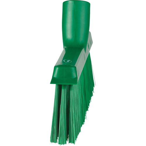 Balai biseaut&eacute; avec pas de vis inclin&eacute;, Crins Moyen, 10", Polyester, Vert FMT Sales Ltd