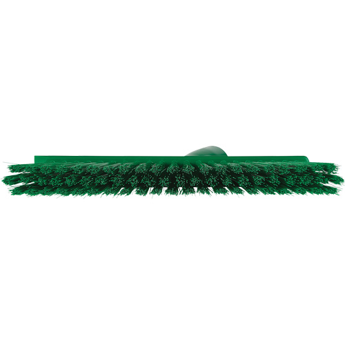 Balai biseaut&eacute; avec pas de vis inclin&eacute;, Crins Moyen, 10", Polyester, Vert FMT Sales Ltd