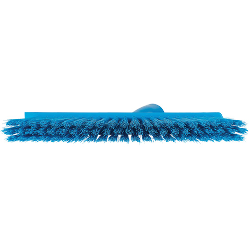 Balai biseaut&eacute; avec pas de vis inclin&eacute;, Crins Moyen, 10", Polyester, Bleu FMT Sales Ltd