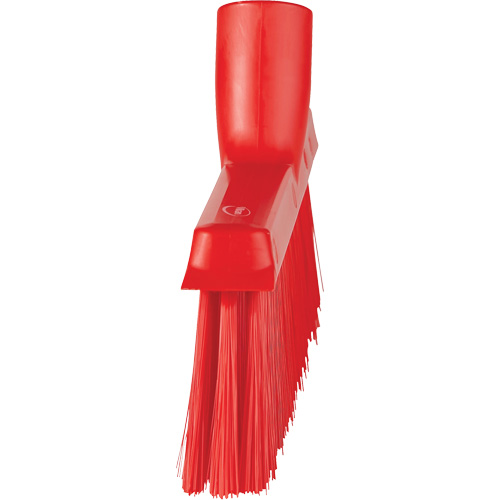 Balai biseaut&eacute; avec pas de vis inclin&eacute;, Crins Moyen, 10", Polyester, Rouge FMT Sales Ltd