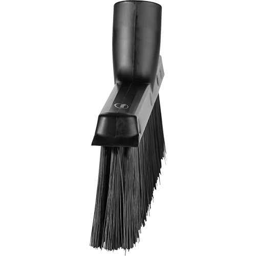Balai biseaut&eacute; avec pas de vis inclin&eacute;, Crins Moyen, 10", Polyester, Noir FMT Sales Ltd
