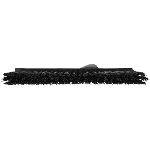 Balai biseaut&eacute; avec pas de vis inclin&eacute;, Crins Moyen, 10", Polyester, Noir FMT Sales Ltd