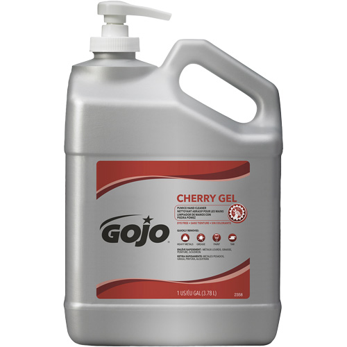 Hand Cleaner, Gel/Pumice, 4.5 L, Pump Bottle, Cherry FMT Sales Ltd