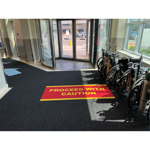Tapis dentr&eacute;e Supreme Knob, Essuie-pieds/grattoir, 6-5/6' x 6' x 7/16", Charbon FMT Sales Ltd