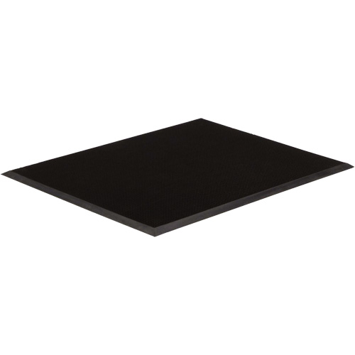 Gritstop Fingermat Entrance Matting, Rubber, Scraper Type, Finger Tip Style Pattern, 3' x 6', Black FMT Sales Ltd