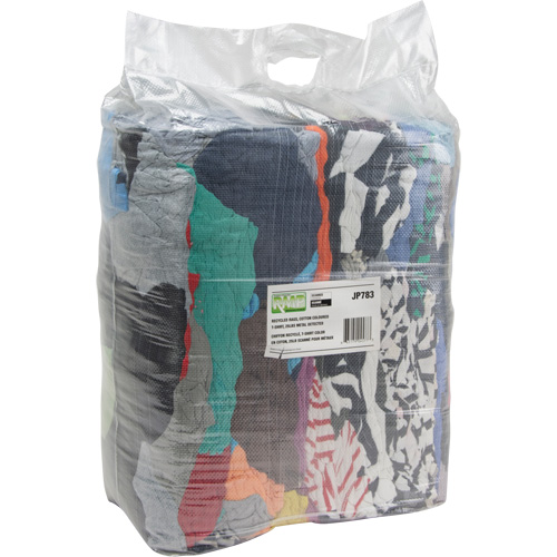 Chiffons fabriqu&eacute;s &agrave; partir de mat&eacute;riaux recycl&eacute;s, Coton, M&eacute;lange de couleurs, 25 lb FMT Sales Ltd