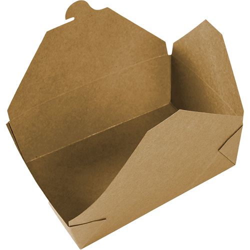 Contenants pour aliments &agrave; emporter Kraft, Ondul&eacute;, Rectangulaire FMT Sales Ltd