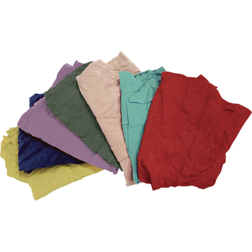 Chiffons fabriqu&eacute;s &agrave; partir de mat&eacute;riaux recycl&eacute;s, Molleton, M&eacute;lange de couleurs, 25 lb FMT Sales Ltd