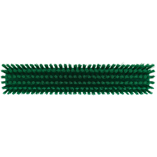Push Broom Head, Fine/Stiff Bristles, 16-1/2", Polyester/Polypropylene, Green FMT Sales Ltd