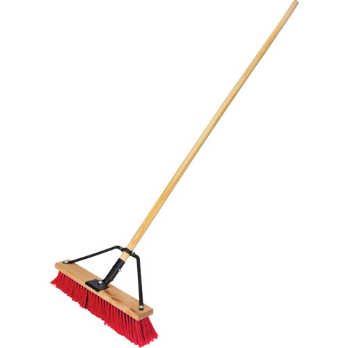 Balai-brosse &agrave; manche renforc&eacute;, 18", Moyen, Soies PVC FMT Sales Ltd