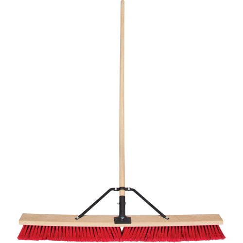 Balai-brosse &agrave; manche renforc&eacute;, 36", Moyen, Soies PVC FMT Sales Ltd