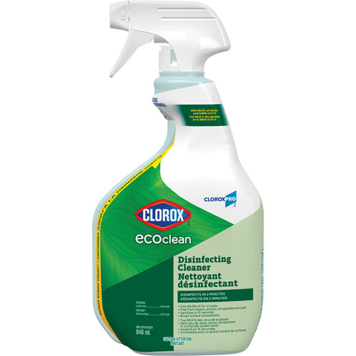 Nettoyant d&eacute;sinfectant CloroxPro Clorox EcoClean, 946 ml, Bouteille &agrave; g&acirc;chette FMT Sales Ltd