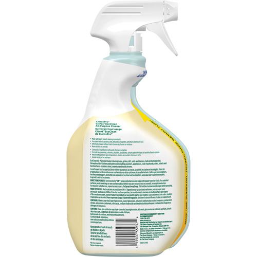 Nettoyant tout usage CloroxPro Clorox EcoClean, 946 ml, Bouteille &agrave; g&acirc;chette FMT Sales Ltd