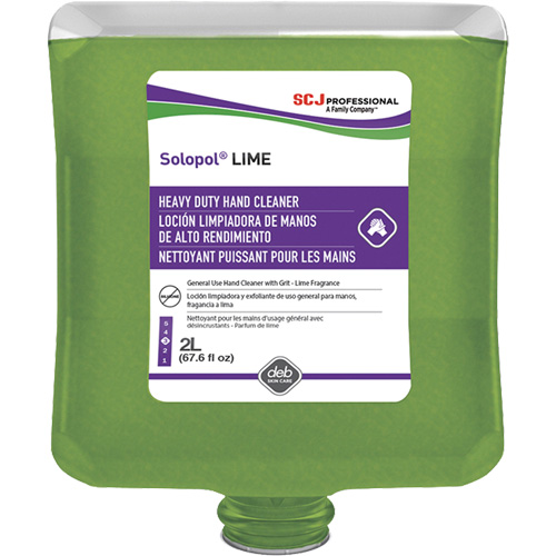 Savon de puissance moyenne pour les mains Solopol, Pierre ponce, 2 L, Cartouche en plastique, Lime FMT Sales Ltd