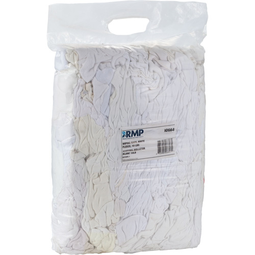 Wiper Rags, Fleece, White, 10 lbs. FMT Sales Ltd