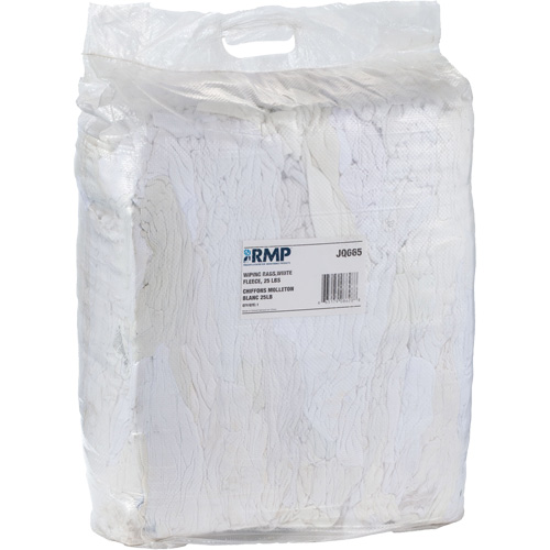 Wiper Rags, Fleece, White, 20 lbs. FMT Sales Ltd