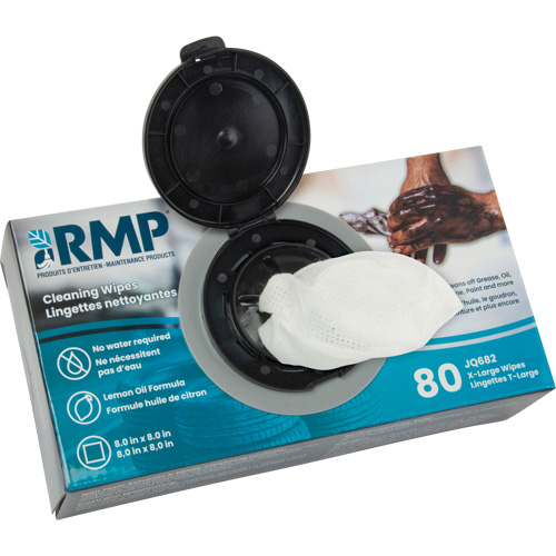 X-Large Cleaning Wipes, 80 Wipes, 8" x 8" FMT Sales Ltd