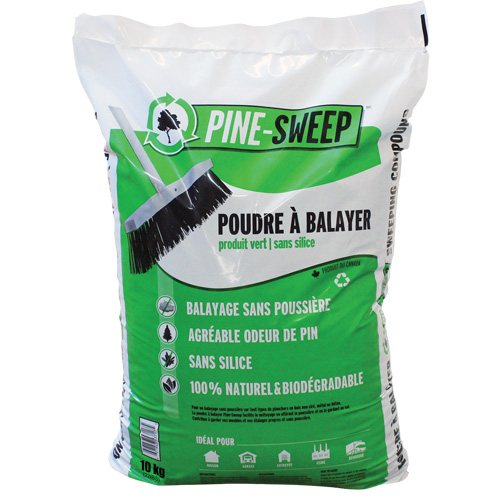 Compos&eacute; de balayage biod&eacute;gradable Pine Sweep, Sac, 22 lb (10 kg) FMT Sales Ltd