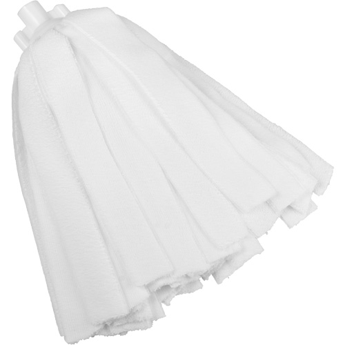 Socket Mop, White, Microfibre, Cut Style FMT Sales Ltd