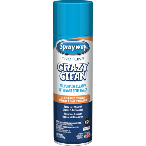 Nettoyant tout usage Pro Line Crazy Clean, 19 oz., Canette a&eacute;rosol FMT Sales Ltd