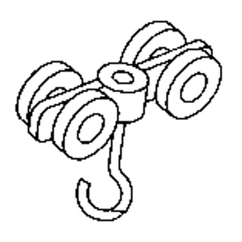 Rouleau double en acier pour rail de roulement de murs-rideaux FMT Sales Ltd