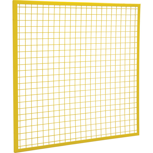 Composantes pour partitions & cloisons grillag&eacute;es - Panneaux, 4' h x 4' la, Jaune FMT Sales Ltd