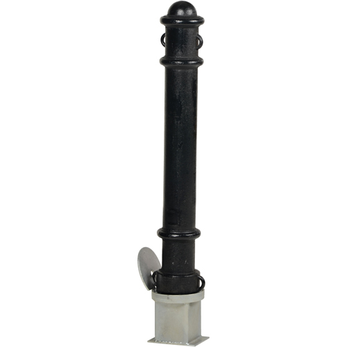 Bornes d&eacute;coratives amovibles, Acier, 40" h x 4-1/2" la, Noir FMT Sales Ltd