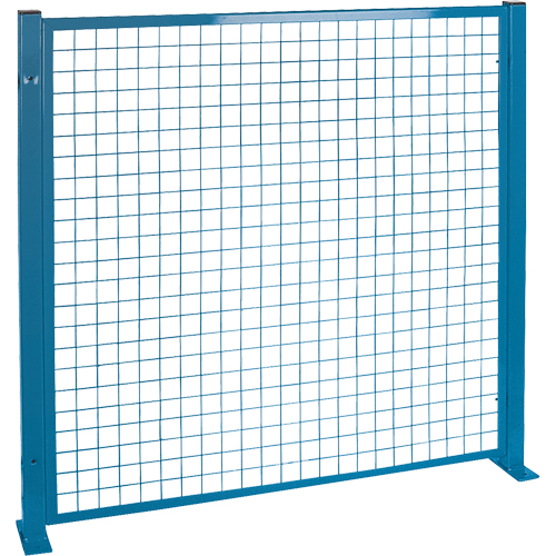Protecteurs de p&eacute;rim&egrave;tre - Style treillis m&eacute;tallique, 4' h x 4' la, Bleu FMT Sales Ltd