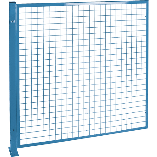 Protecteurs de p&eacute;rim&egrave;tre - Style treillis m&eacute;tallique, 4' h x 4' la, Bleu FMT Sales Ltd