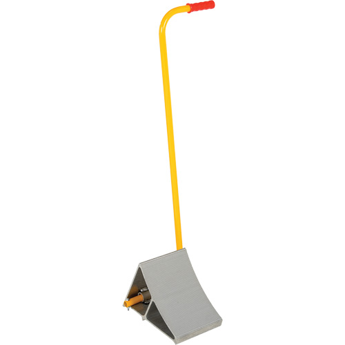 Aluminum Wheel Chock With Handle, 7" W x 11-7/8" D x 7-11/16" H FMT Sales Ltd