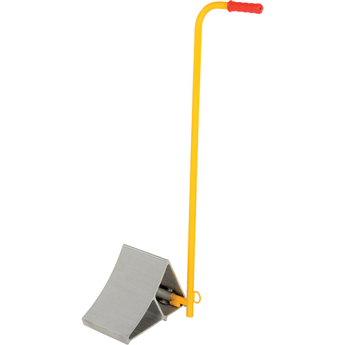 Aluminum Wheel Chock With Handle, 7" W x 11-7/8" D x 7-11/16" H FMT Sales Ltd
