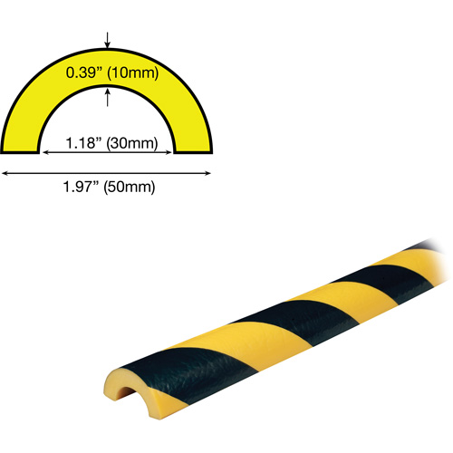 R30 Profile 5M Pipe Protection Bumper Guard, 2' (0.6096 m) Long FMT Sales Ltd