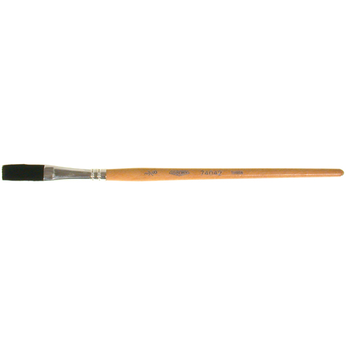 Pinceau une passe, Largeur de la brosse de 3/8", Soie de bœuf, Manche &agrave; Bois FMT Sales Ltd