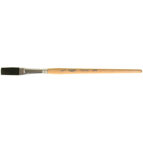 One Stroke Paint Brush, 1/2" Brush Width, Ox Hair, Wood Handle FMT Sales Ltd