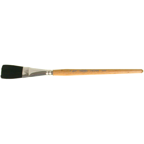 Pinceau une passe, Largeur de la brosse de 3/4", Soie de bœuf, Manche &agrave; Bois FMT Sales Ltd