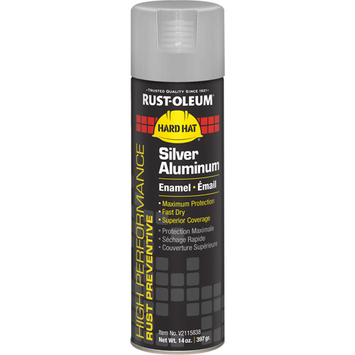 Peinture-&eacute;mail en a&eacute;rosol syst&egrave;me V2100, Aluminium argent, Brillant, 14 oz, Canette a&eacute;rosol FMT Sales Ltd