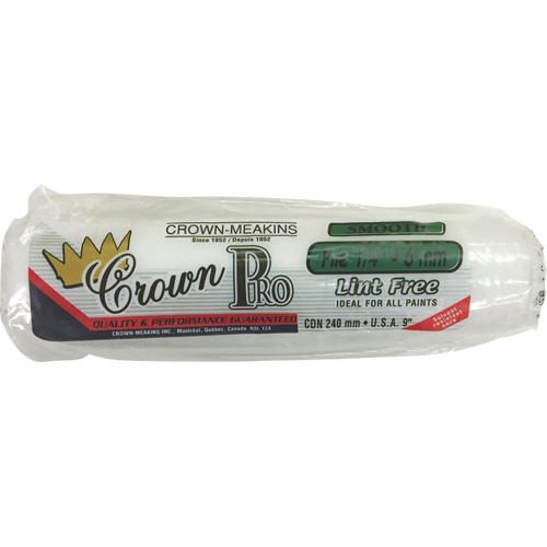 Professional Lint-Free Paint Roller Cover, 6 mm (1/4") Nap, 240 mm (9-1/2") L FMT Sales Ltd