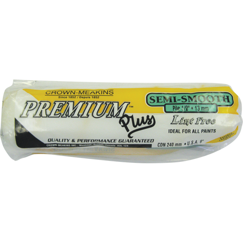 Professional Lint-Free Paint Roller Cover, 13 mm (1/2") Nap, 240 mm (9-1/2") L FMT Sales Ltd