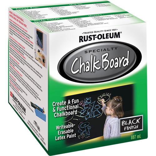 Chalk Board Paint, 877 ml, Can, Black FMT Sales Ltd