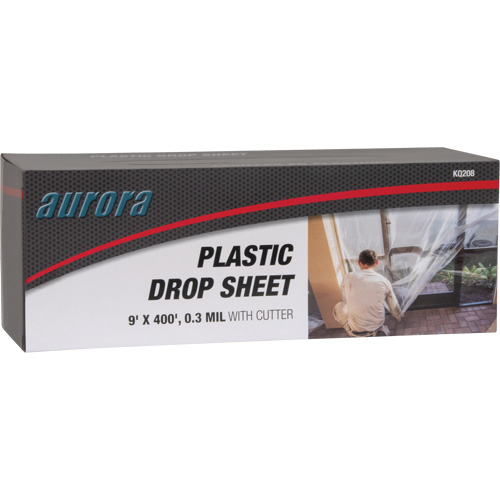 Toile de protection, 400' lo x 9' la, Plastique FMT Sales Ltd