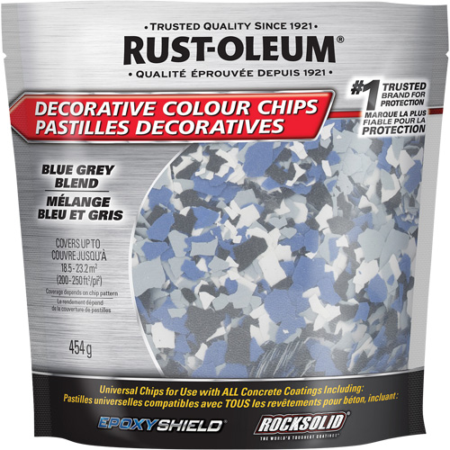 Pastilles de couleur d&eacute;coratives, 474 g, Sac, M&eacute;lange bleu gris FMT Sales Ltd