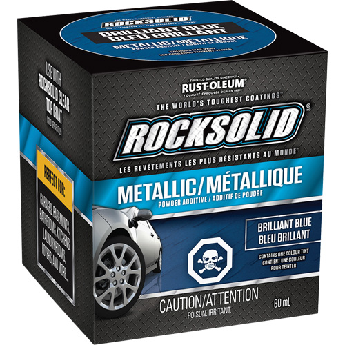 RockSolid&reg; Metallic Powder Additive, 60 mL, Bottle, Brilliant Blue FMT Sales Ltd